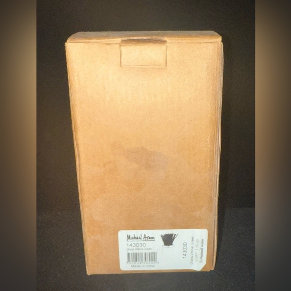 Michael Aram Green Grass Beaded Votive NIB - Picture 2 of 11